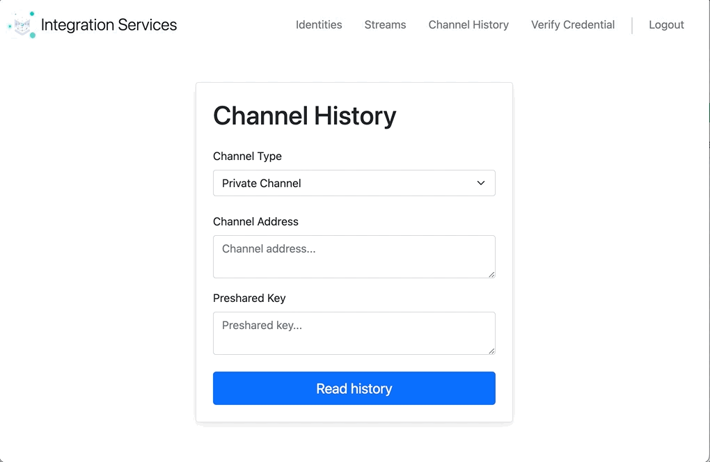 Channel-History-Screen